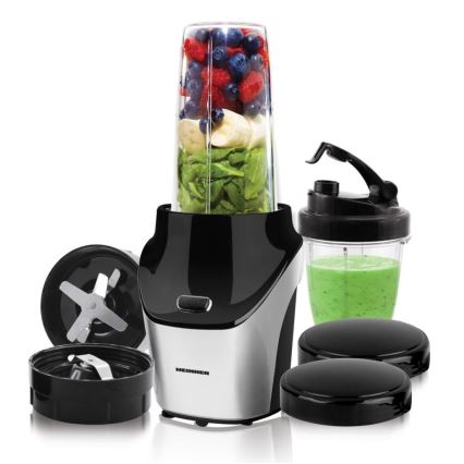 Heinner HSB-T1000SS - Batidora Nutri Smoothie 1000 W/230 V cromo mate/negro