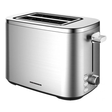 Heinner HTP-800SS - Tostadora de 2 ranuras 800 W/230 V, acero inoxidable