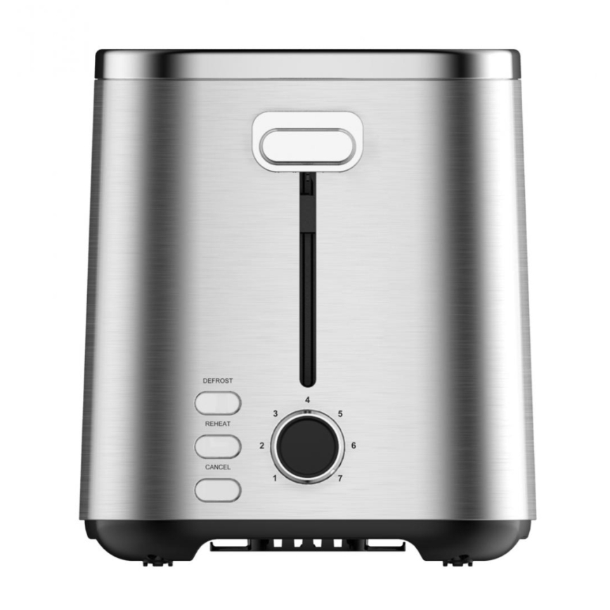 Heinner HTP-800SS - Tostadora de 2 ranuras 800 W/230 V, acero inoxidable