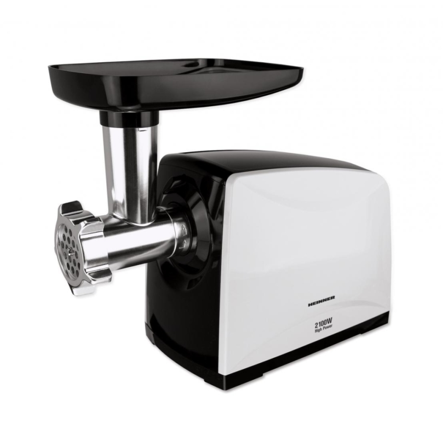 Heinner MG-2100BKWH - Picadora de carne 2100W/230V negro/blanco