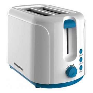 Heinner TP-750BL - Tostadora de dos ranuras 750W/230V blanco/azul