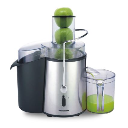 Heinner XF-1000SS - Extractor de jugos 1000W/230V plateado/negro