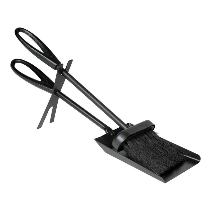 Herramientas para chimeneas 3 piezas negro