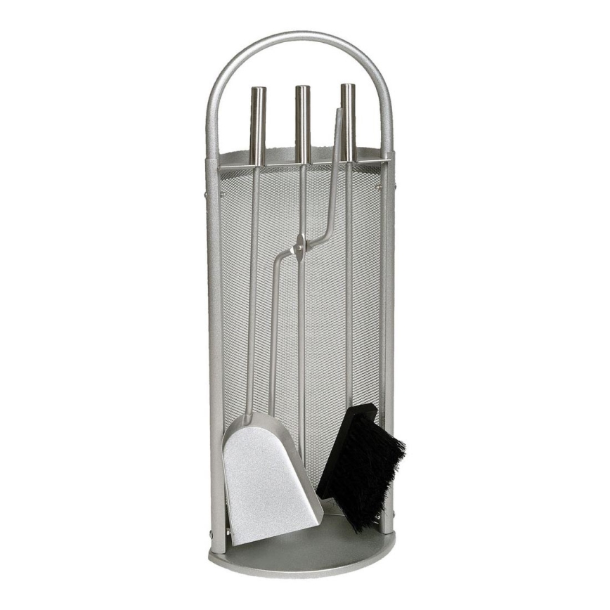 Herramientas para chimeneas 4 piezas de acero inoxidable