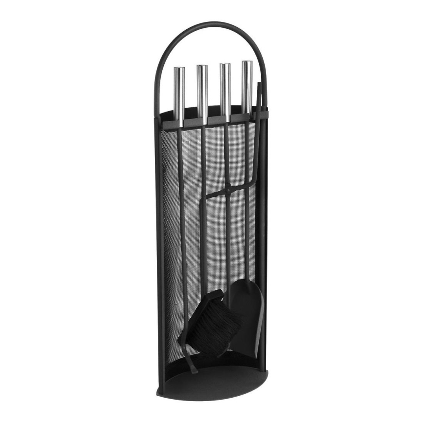 Herramientas para chimeneas 5 piezas negro