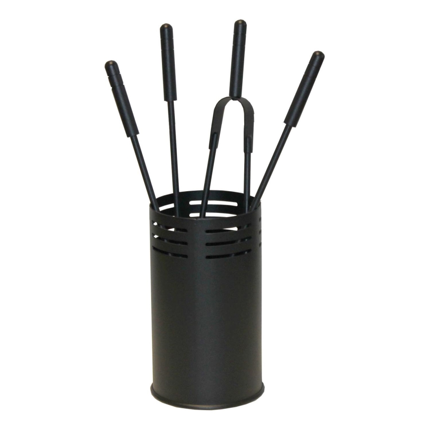 Herramientas para chimeneas 5 pz negro