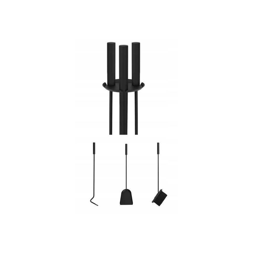 Herramientas para chimeneas acero inoxidable 4 uds.