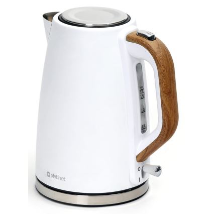 Hervidor eléctrico 1,7 l 2400W/230V acero inoxidable/blanco
