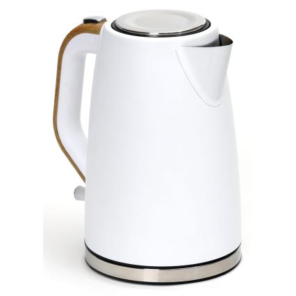 Hervidor eléctrico 1,7 l 2400W/230V acero inoxidable/blanco