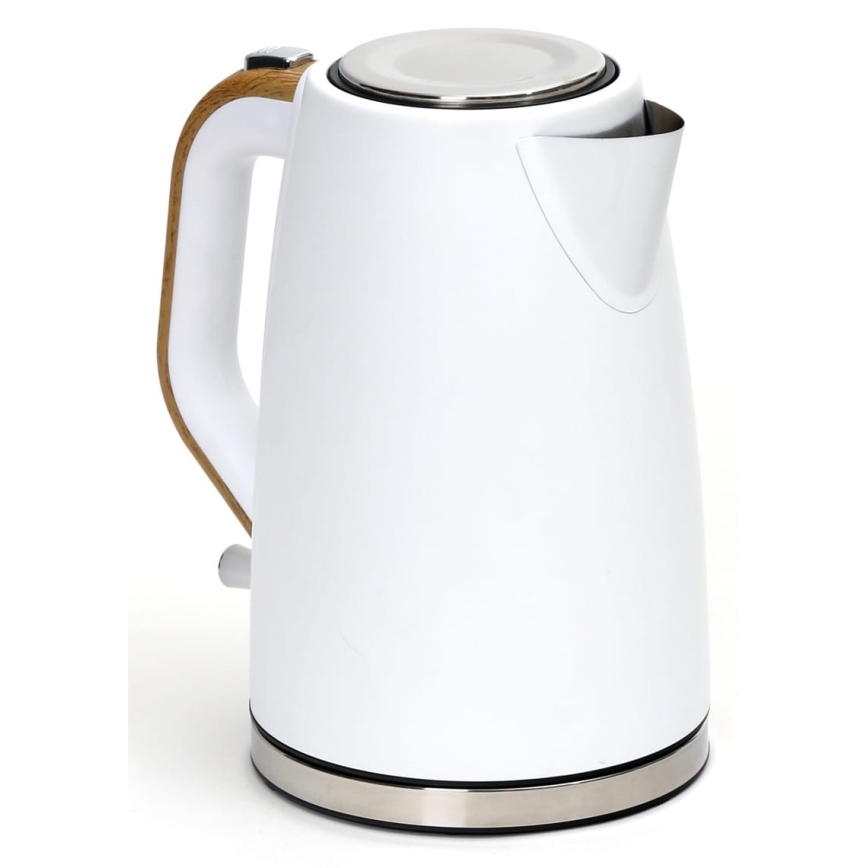 Hervidor eléctrico 1,7 l 2400W/230V acero inoxidable/blanco