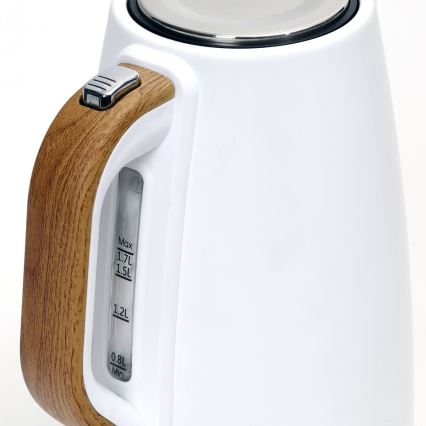 Hervidor eléctrico 1,7 l 2400W/230V acero inoxidable/blanco
