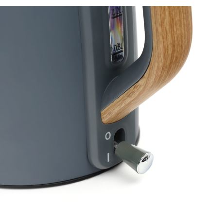 Hervidor eléctrico 1,7 l 2400W/230V acero inoxidable/gris