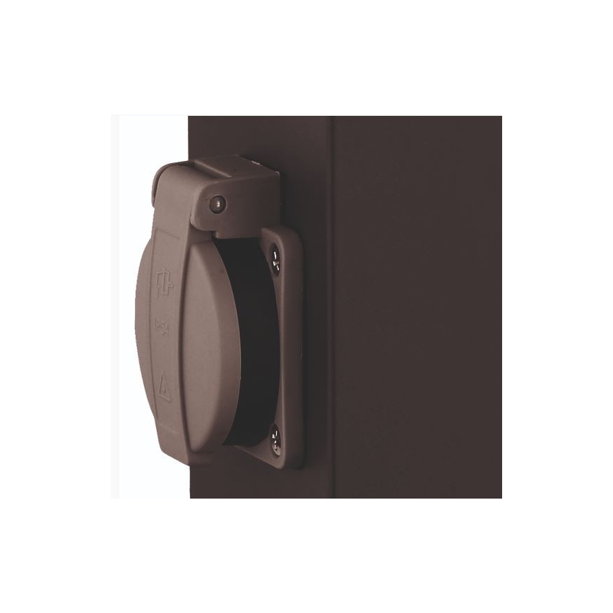 HiLite - Columna de toma de corriente de exterior PANAMA 4Z IP44 antracita