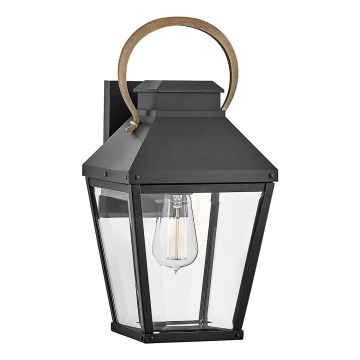 Hinkley - Aplique de exterior DAWSON 1xE27/60W/230V IP44 negro