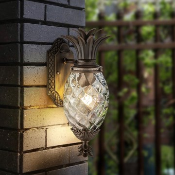 Hinkley - Aplique de exterior PLANTATION 1xE27/40W/230V IP44 bronce