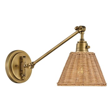 Hinkley - Aplique de pared direccional ARTI 1xE27/60W/230V dorado/marrón