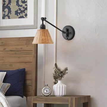 Hinkley - Aplique de pared orientable ARTI 1xE27/60W/230V negro/marrón