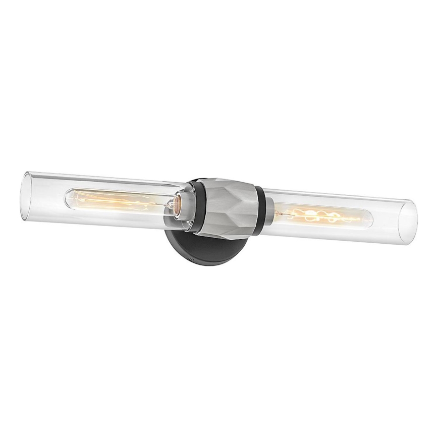 Hinkley - Aplique de pared para baño ELLISON 2xE27/40W/230V IP44 negro