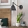 Hinkley - Aplique de pared tipo foco ARTI 1xE27/60W/230V, negro