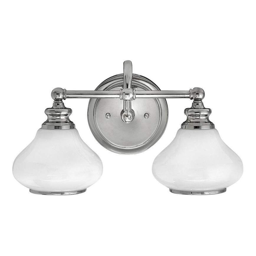 Hinkley - Aplique LED de baño AINSLEY 2xG9/3W/230V IP44 cromo mate