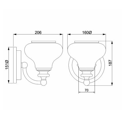 Hinkley - Aplique LED de baño AINSLEY 1xG9/3W/230V IP44