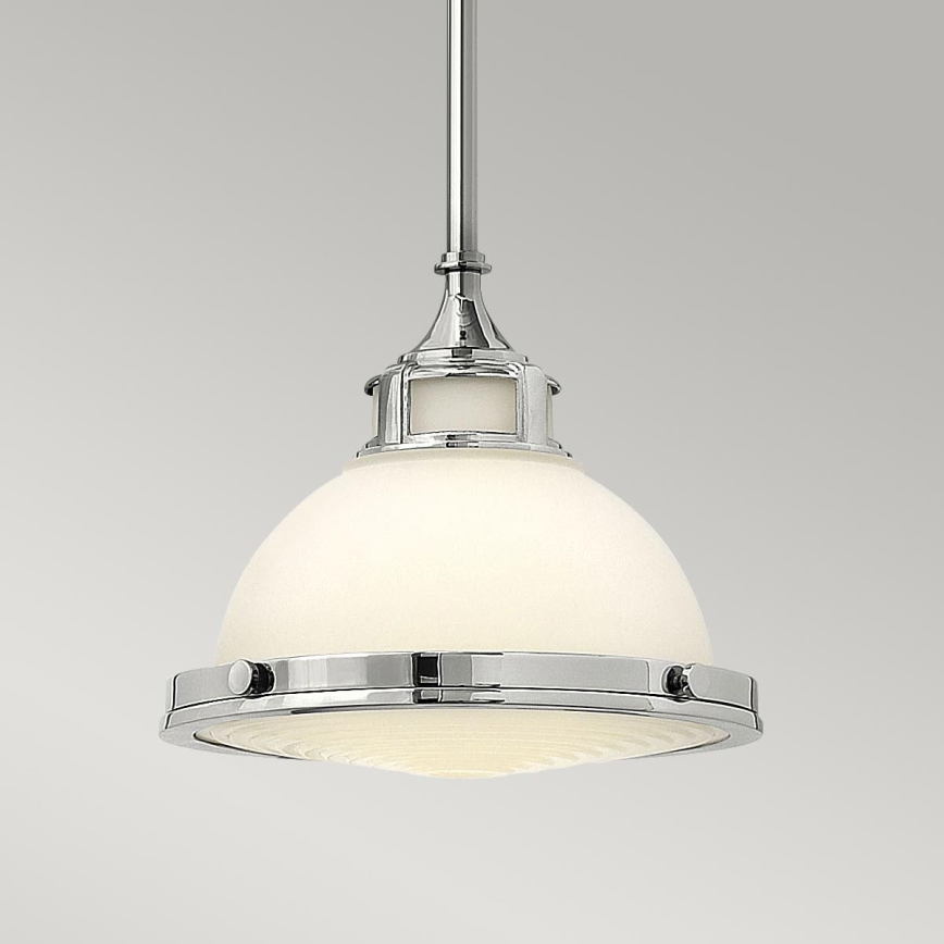 Hinkley - Lámpara colgante AMELIA 1xE27/60W/230V cromo brillante