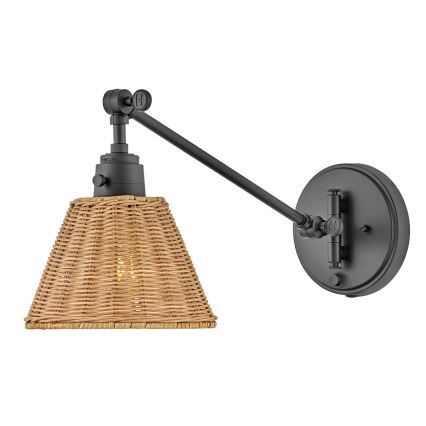 Hinkley - Aplique de pared orientable ARTI 1xE27/60W/230V negro/marrón