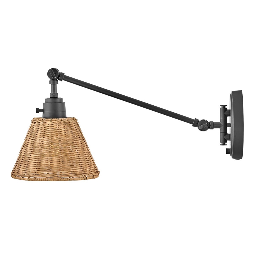 Hinkley - Aplique de pared orientable ARTI 1xE27/60W/230V negro/marrón