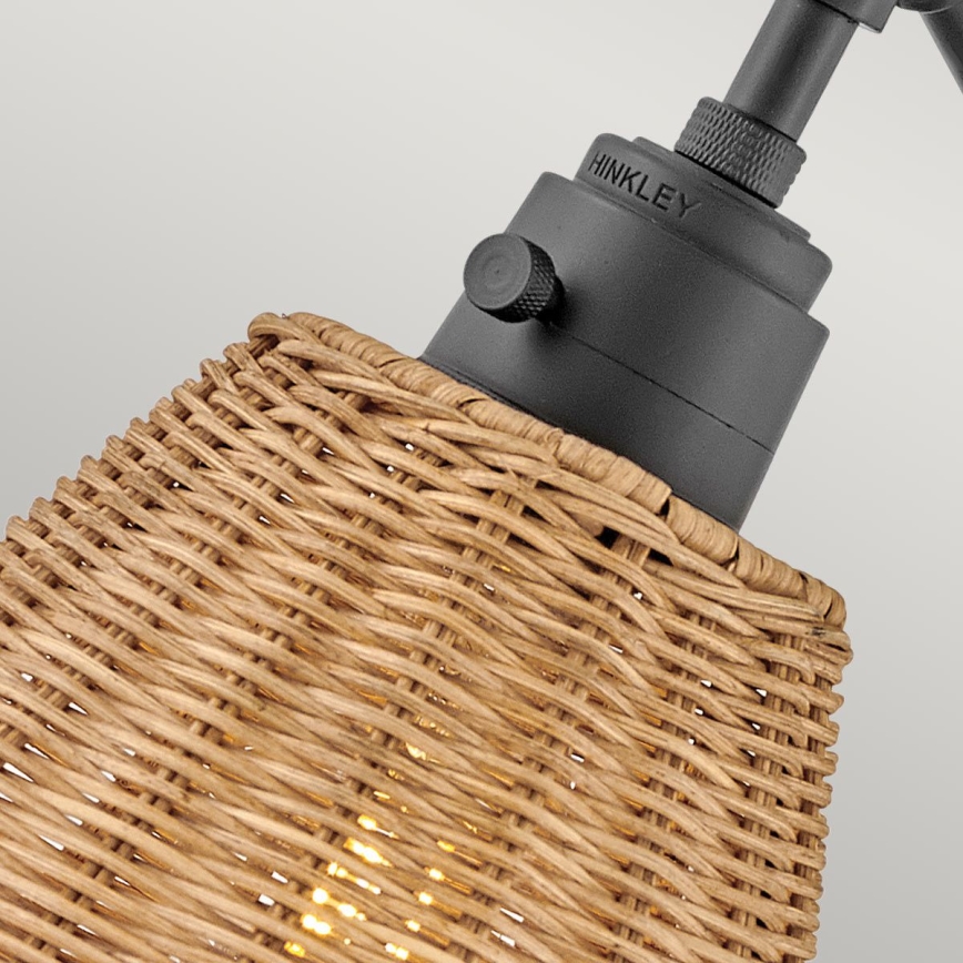 Hinkley - Aplique de pared orientable ARTI 1xE27/60W/230V negro/marrón