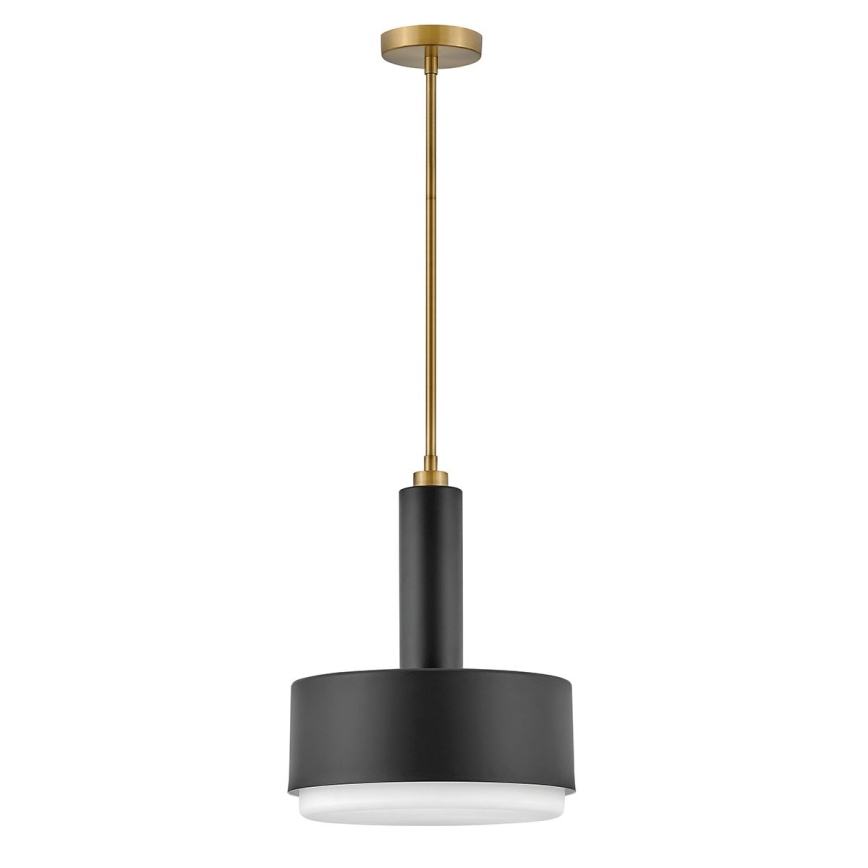 Hinkley - Lámpara colgante con barra CEDRIC 2xE27/60W/230V Ø 33 cm oro/negro