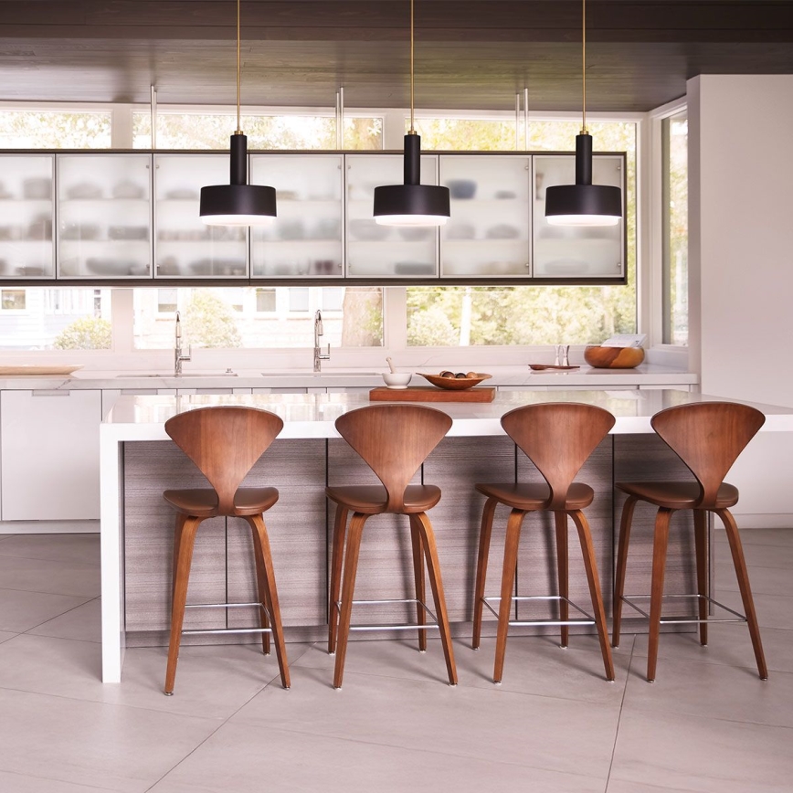 Hinkley - Lámpara colgante con barra CEDRIC 2xE27/60W/230V Ø 33 cm oro/negro