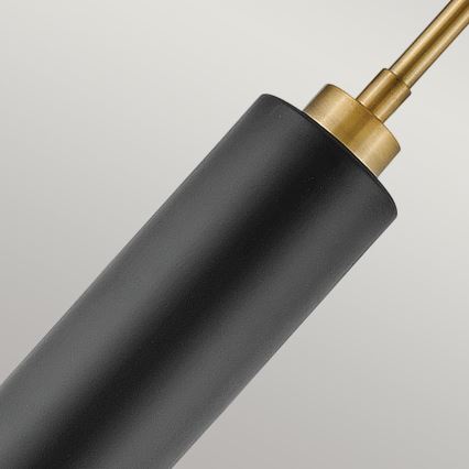 Hinkley - Lámpara colgante con barra CEDRIC 2xE27/60W/230V Ø 33 cm oro/negro