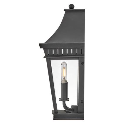 Hinkley - Aplique de exterior CHAPEL HILL 2xE14/40W/230V IP44 negro