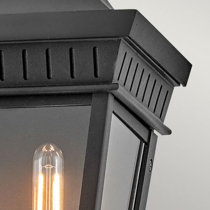 Hinkley - Aplique de exterior CHAPEL HILL 2xE14/40W/230V IP44 negro