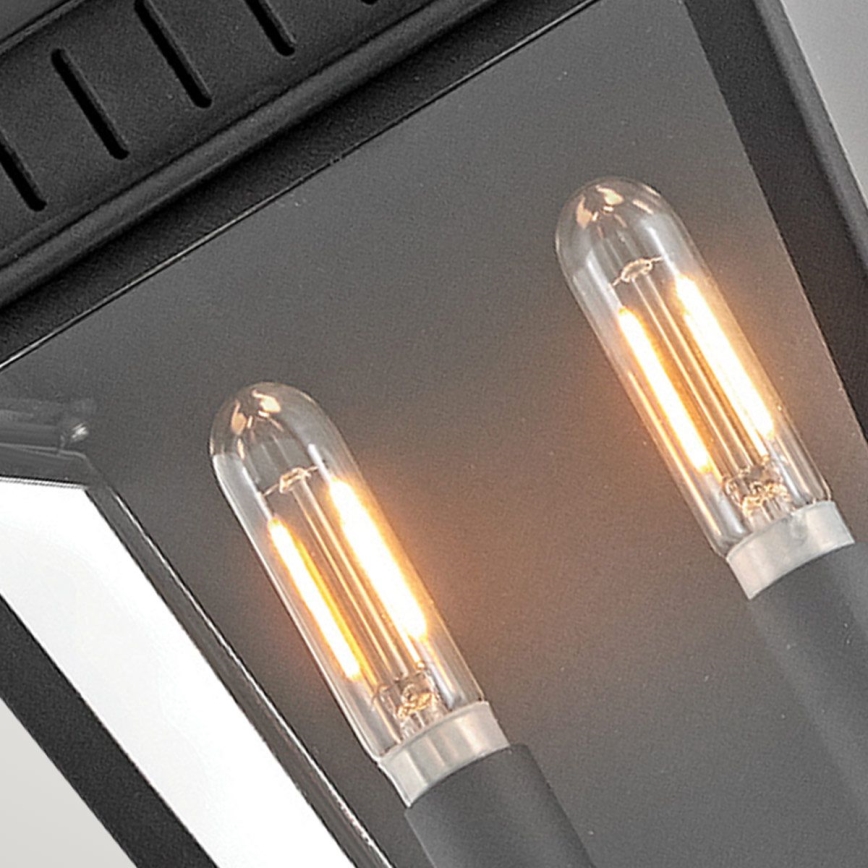 Hinkley - Aplique de exterior CHAPEL HILL 2xE14/40W/230V IP44 negro