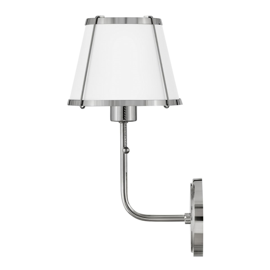 Hinkley - Aplique CLARKE 1xE27/40W/230V cromo brillante/blanco