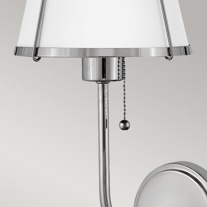Hinkley - Aplique CLARKE 1xE27/40W/230V cromo brillante/blanco