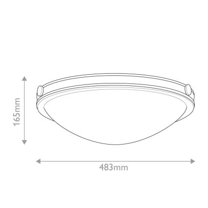 Hinkley - Lámpara de techo COLLIER 3xE27/40W/230V Ø 48,3 cm negra