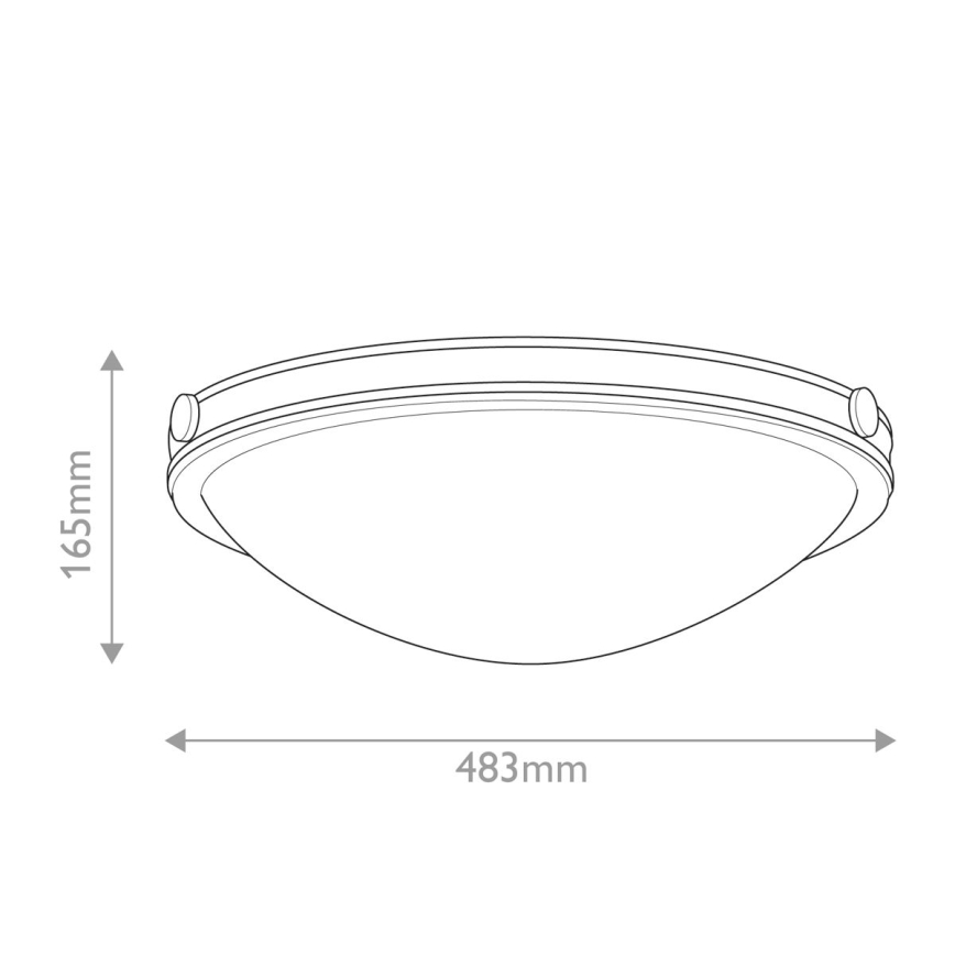 Hinkley - Lámpara de techo COLLIER 3xE27/40W/230V Ø 48,3 cm negra