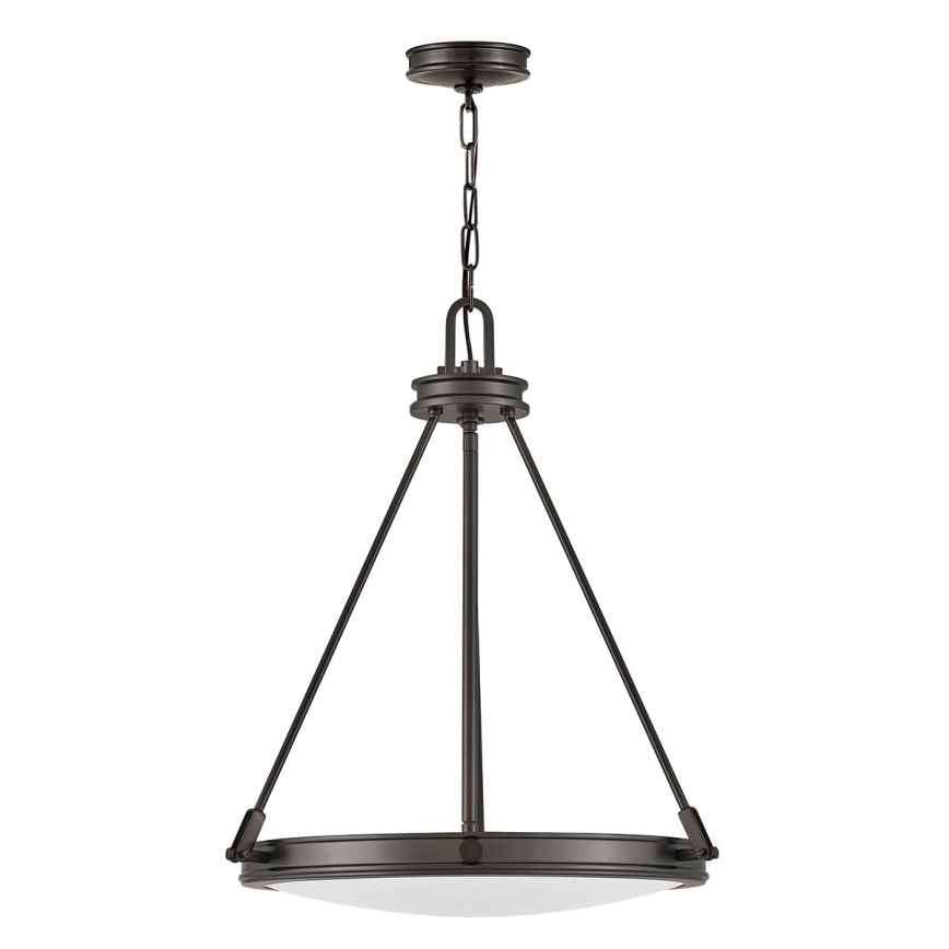 Hinkley - Lámpara colgante con cadena COLLIER 4xE14/40W/230V, Ø 54,3 cm, negra