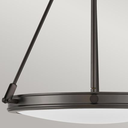 Hinkley - Lámpara colgante con cadena COLLIER 4xE14/40W/230V, Ø 54,3 cm, negra