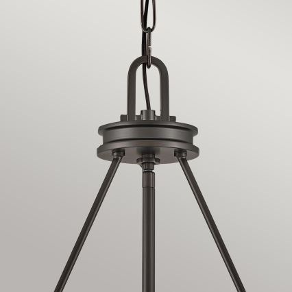 Hinkley - Lámpara colgante con cadena COLLIER 4xE14/40W/230V, Ø 54,3 cm, negra
