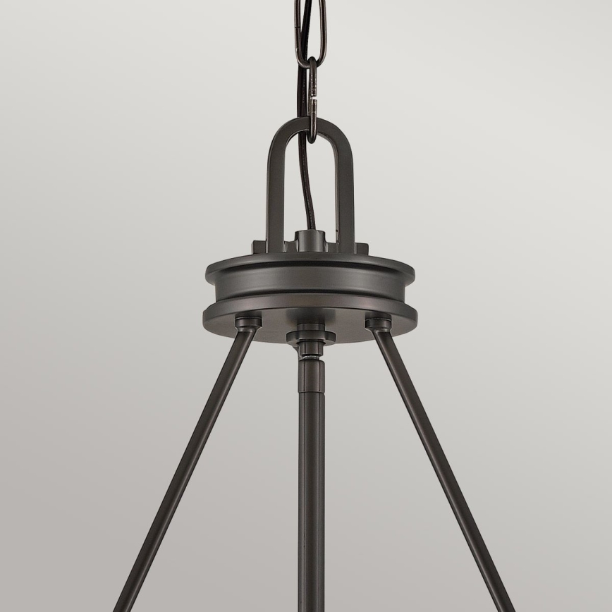Hinkley - Lámpara colgante con cadena COLLIER 4xE14/40W/230V, Ø 54,3 cm, negra