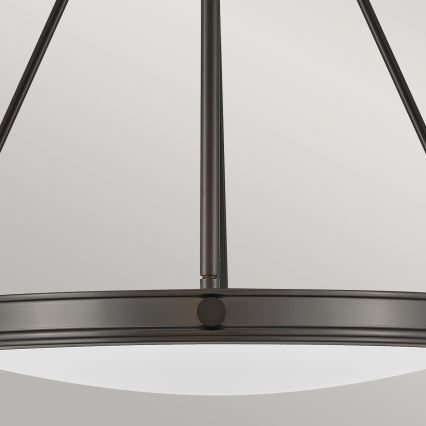 Hinkley - Lámpara colgante con cadena COLLIER 4xE14/40W/230V, Ø 54,3 cm, negra