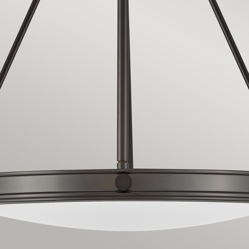 Hinkley - Lámpara colgante con cadena COLLIER 4xE14/40W/230V, Ø 54,3 cm, negra