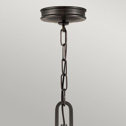 Hinkley - Lámpara colgante con cadena COLLIER 4xE14/40W/230V, Ø 54,3 cm, negra