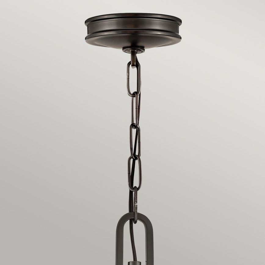 Hinkley - Lámpara colgante con cadena COLLIER 4xE14/40W/230V, Ø 54,3 cm, negra