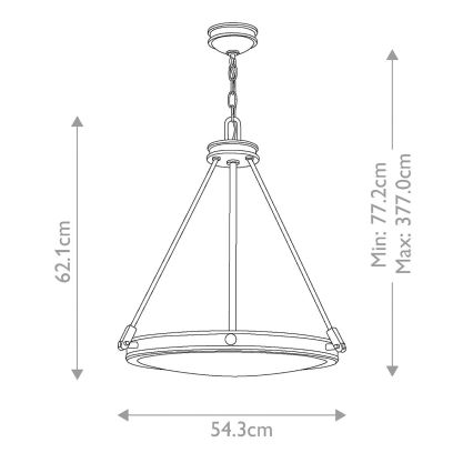 Hinkley - Lámpara colgante con cadena COLLIER 4xE14/40W/230V, Ø 54,3 cm, negra