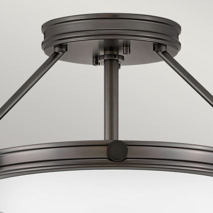 Hinkley - Lámpara de techo de superficie COLLIER 3xE14/40W/230V, Ø 41,7 cm, negra