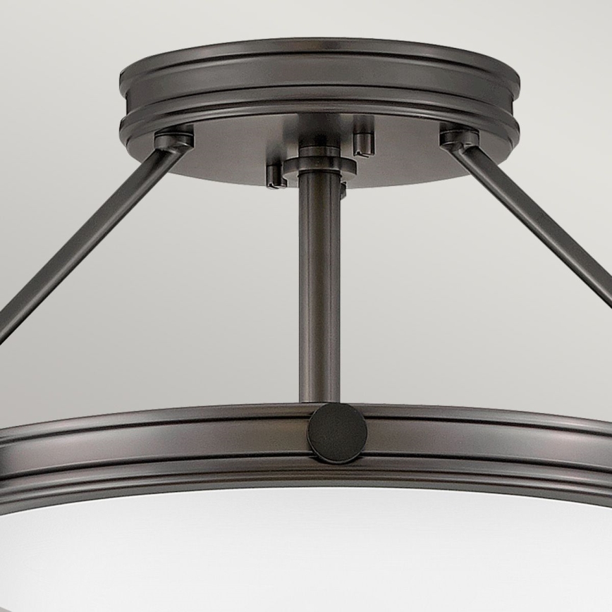Hinkley - Lámpara de techo de superficie COLLIER 3xE14/40W/230V, Ø 41,7 cm, negra